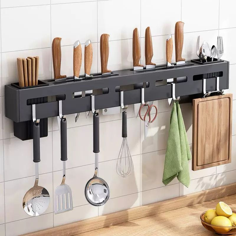 Suporte Para Armazenamento De Facas Ganchos Talheres Utensílios De Cozinha