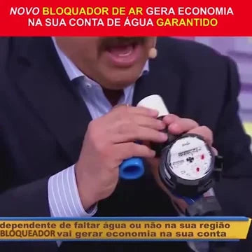 Bloqueador De Ar Redutor de Conta de Água