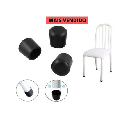 kit 24 peças Ponteira Protetora Pé De Cadeira