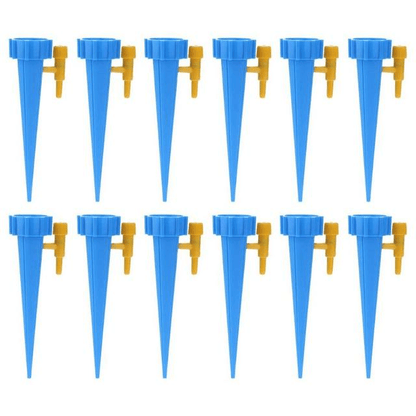 12 picos azuis para sistema automático de irrigação por gotejamento para plantas internas