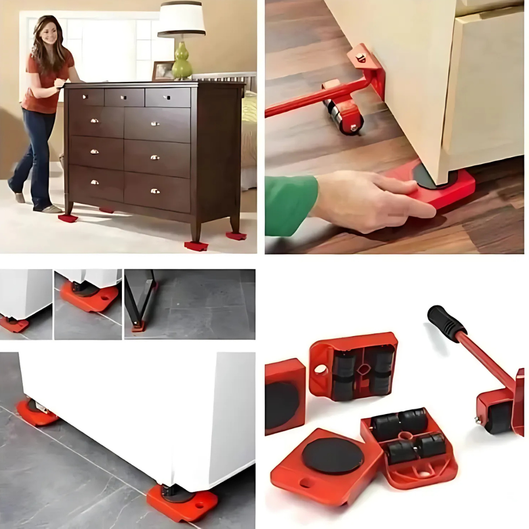 Kit Rodinhas Aparelho Movedor de Móveis