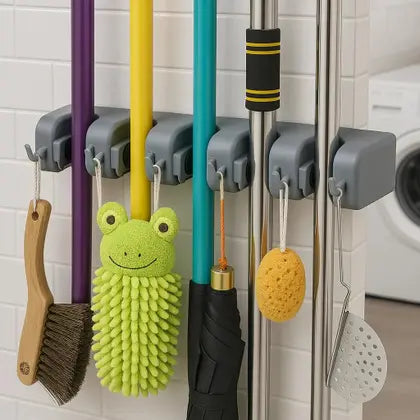 Suporte Organizador Multiuso 5 Lugares 6 Ganchos