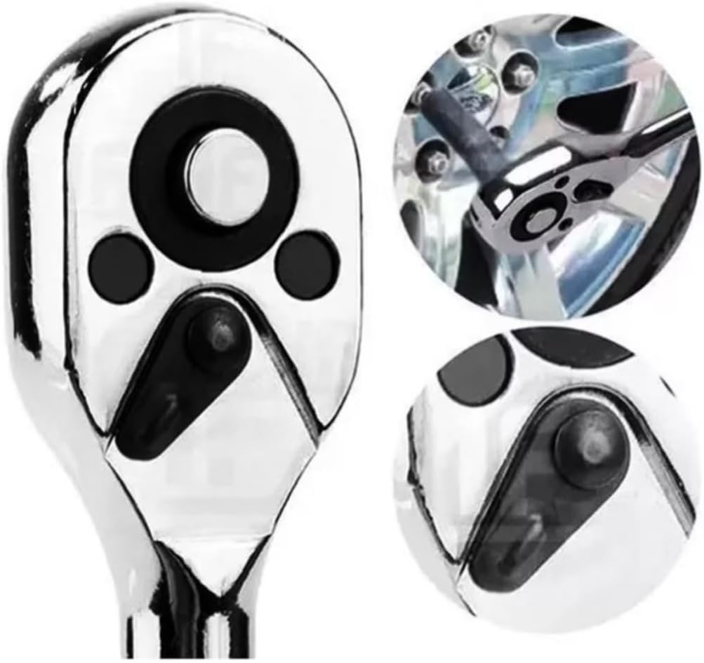 Kit de Ferramentas Soquete Sextavado 1/2 Catraca 12 Peças 10 a 24mm