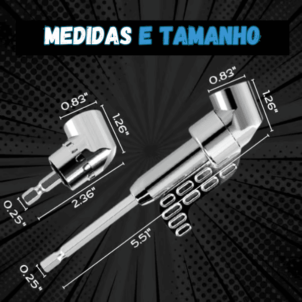 Adaptador de broca de ângulo reto de [105 GRAUS]