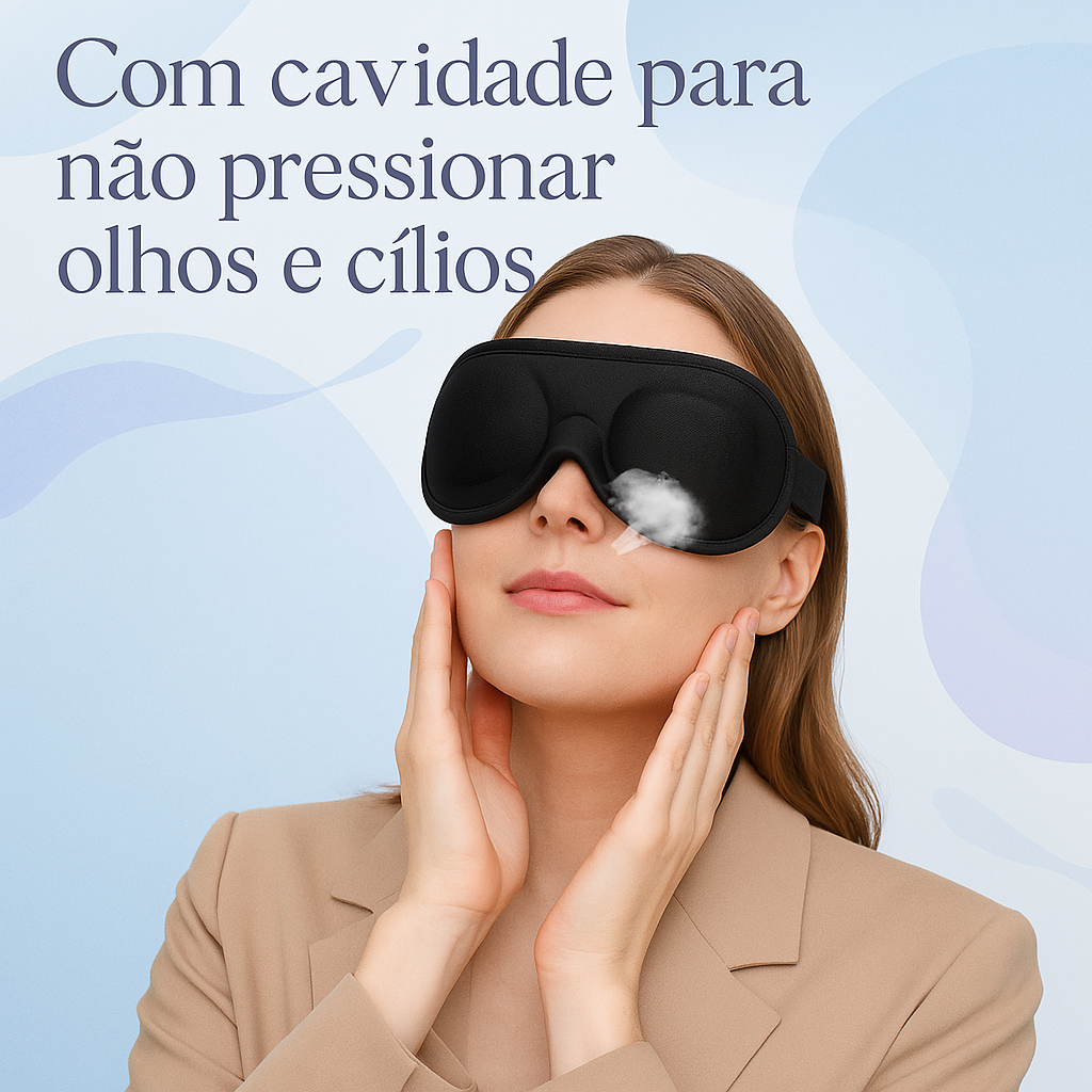Máscara de Sono Sleep Luxe + Brinde