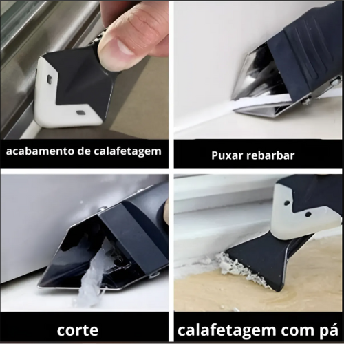Espátula Para Aplicar e Raspar Rejunte Multiuso 3 em 1 50mm