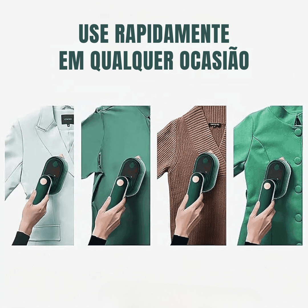 Mini Ferro de Passar Roupas a Vapor