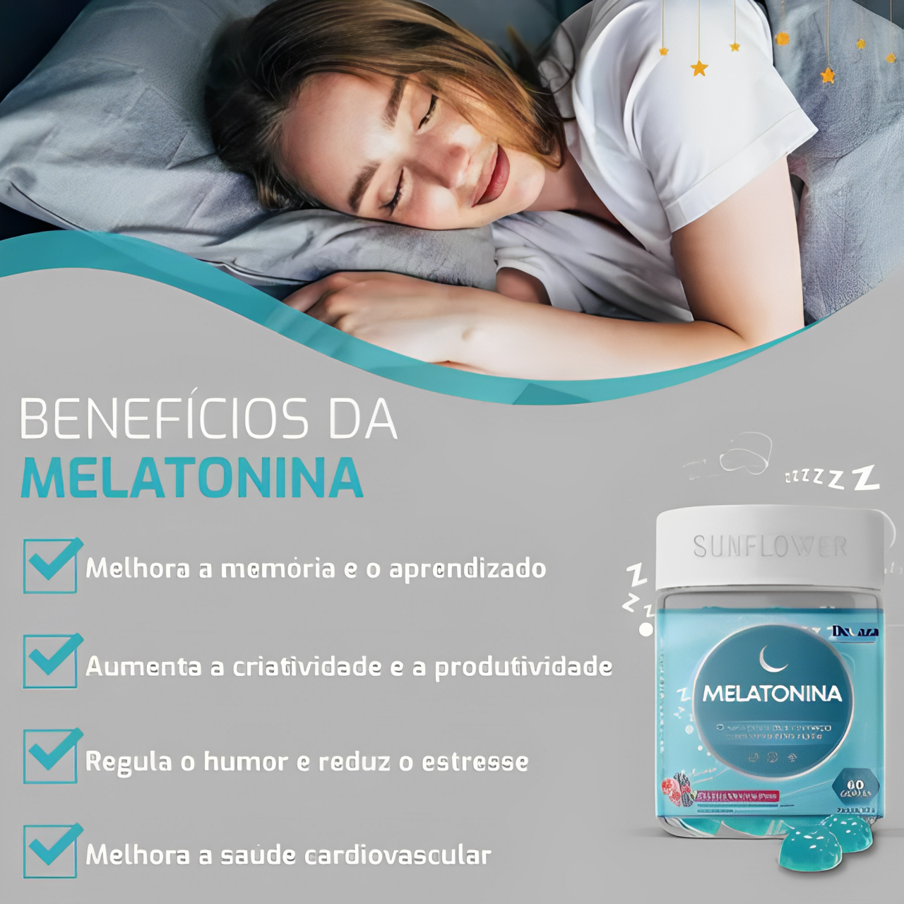 Nutri Gomas Gummy Tenha uma Boa Noite de Sono