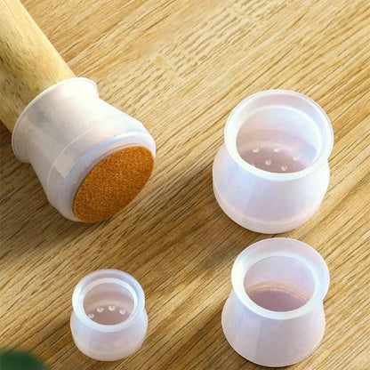 Kit com 16 Peças de Protetor de Pés de Cadeira em Silicone