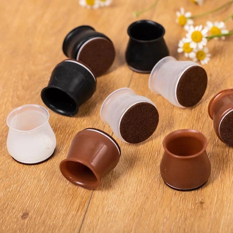 Kit com 16 Peças de Protetor de Pés de Cadeira em Silicone