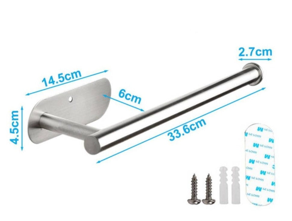 Suporte de papel toalha de aço inoxidável para cozinha