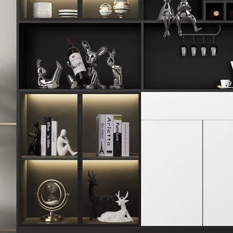 Aparador de Livros em Cerâmica Decorativo para Escritório e Estante