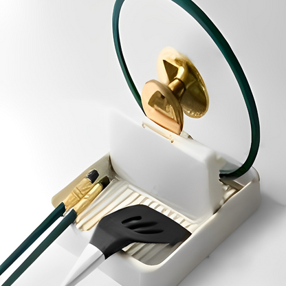 Descanso De Panela Suporte Tampas De Panelas Talheres