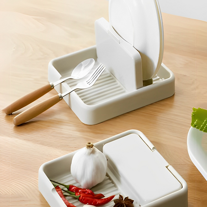 Descanso De Panela Suporte Tampas De Panelas Talheres