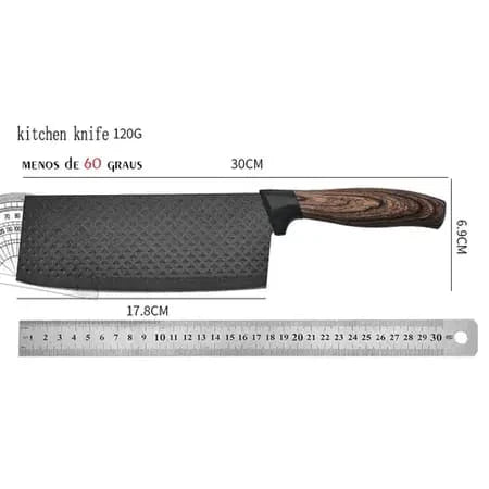 Conjunto de Facas em Madeira e Inox - Linha Premium