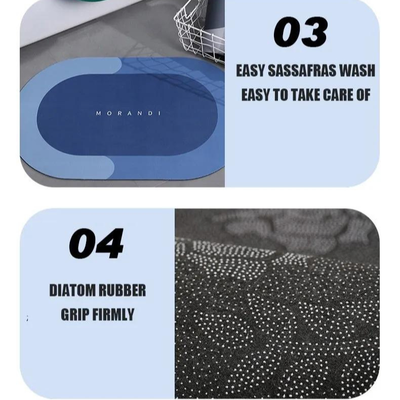 Tapete para Banheiro de Secagem Rápida e Super Absorvente