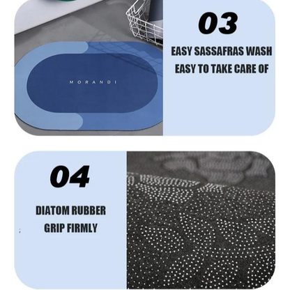 Tapete para Banheiro de Secagem Rápida e Super Absorvente