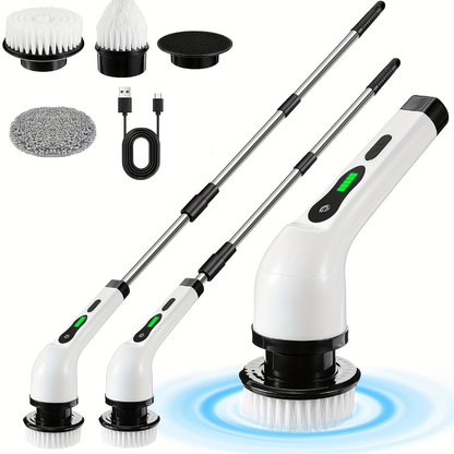 Escova De Limpeza Ajustável 3 em 1 Recarregável