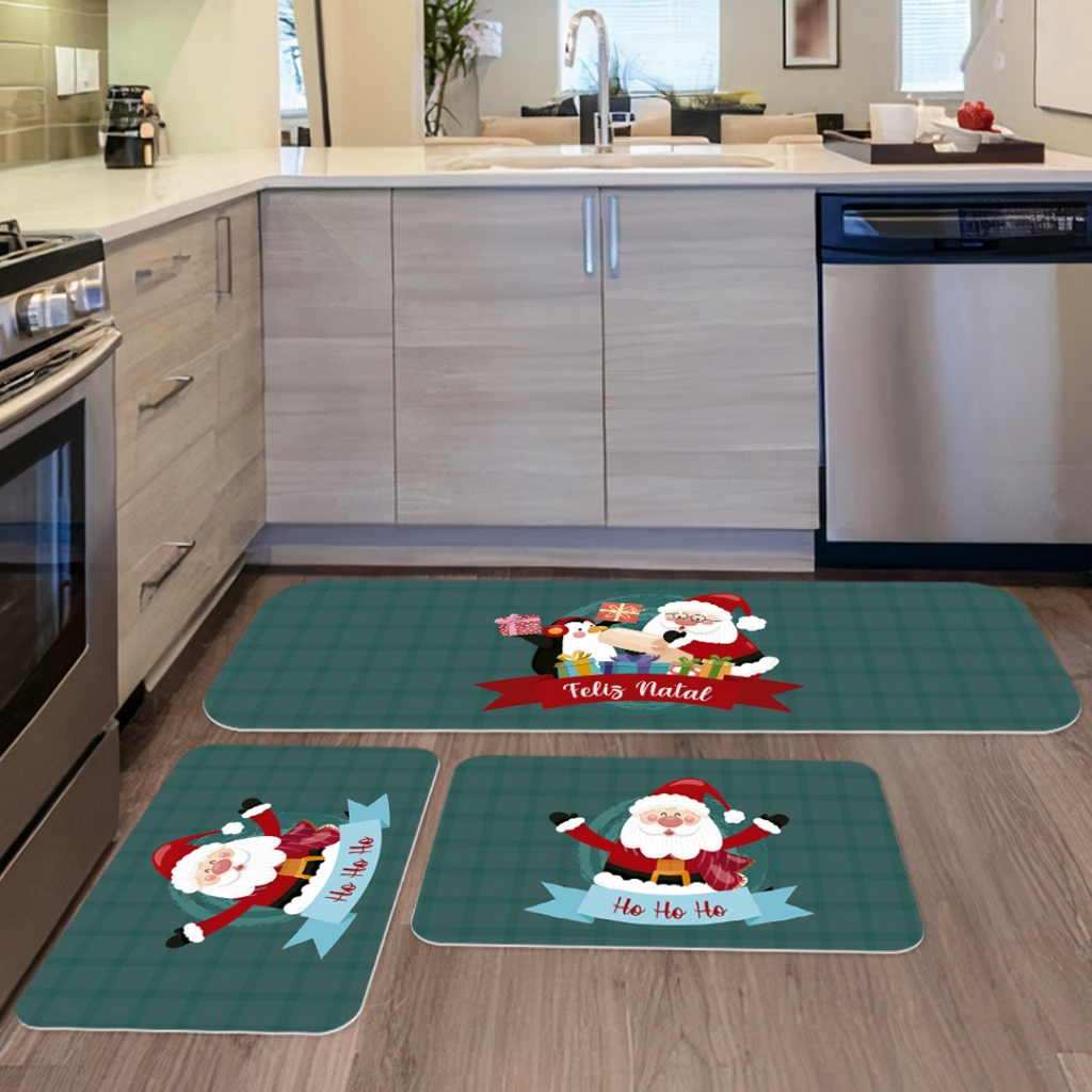 Tapetes de Cozinha 3 Peças COLEÇÃO DE NATAL!
