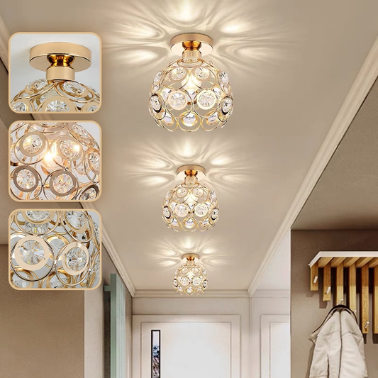 Luminária De Teto Cristal Simplicidade Moderna