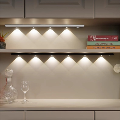Luzes De Armário LED Sem Fio Magnéticas Ajustáveis De 3 Cores com Sensor