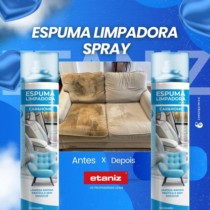 Limpa Tênis Espuma Mágica Limpadora á Seco Spray  400ml