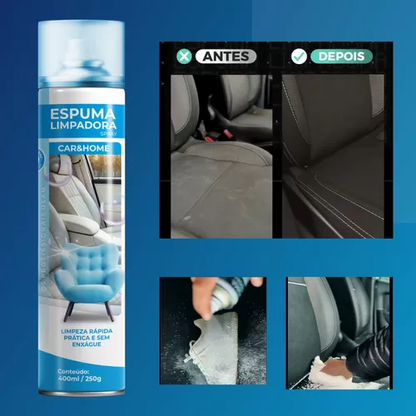 Limpa Tênis Espuma Mágica Limpadora á Seco Spray  400ml