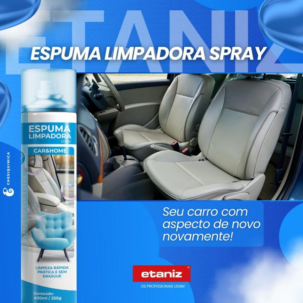 Limpa Tênis Espuma Mágica Limpadora á Seco Spray  400ml