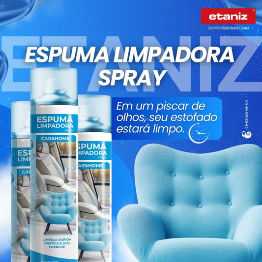 Limpa Tênis Espuma Mágica Limpadora á Seco Spray  400ml