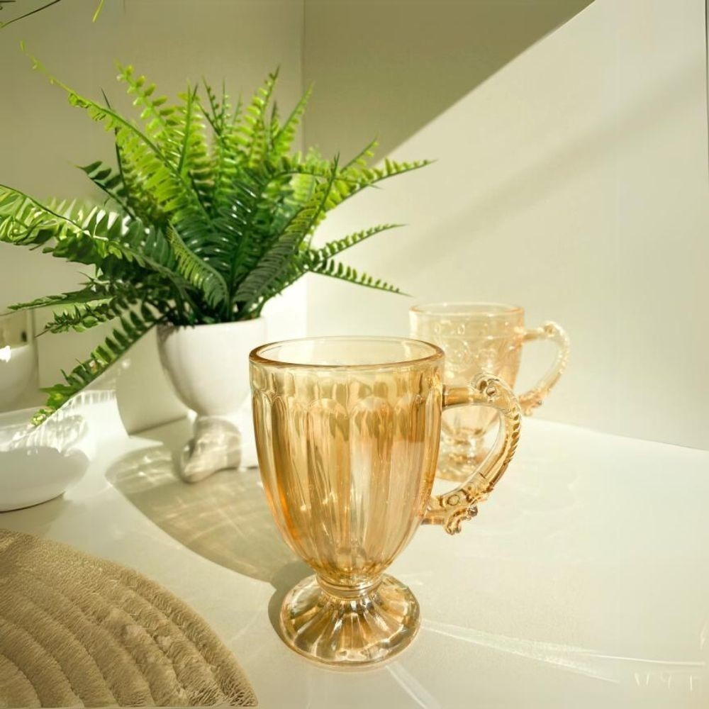 Jogo de Xícaras Caneca Cristal Vidro 190ml