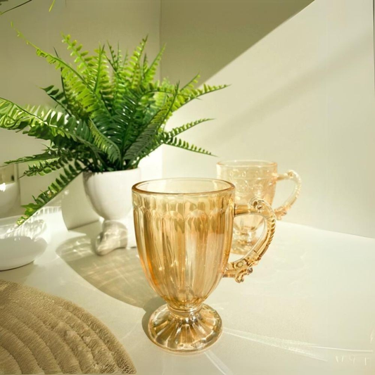 Jogo de Xícaras Caneca Cristal Vidro 190ml