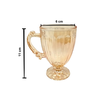 Jogo de Xícaras Caneca Cristal Vidro 190ml