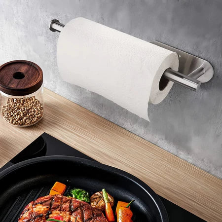 Suporte de papel toalha de aço inoxidável para cozinha