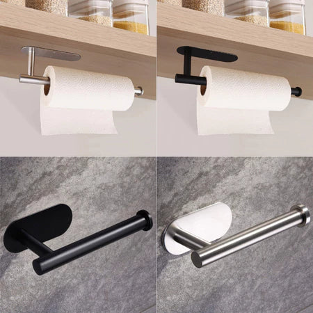 Suporte de papel toalha de aço inoxidável para cozinha