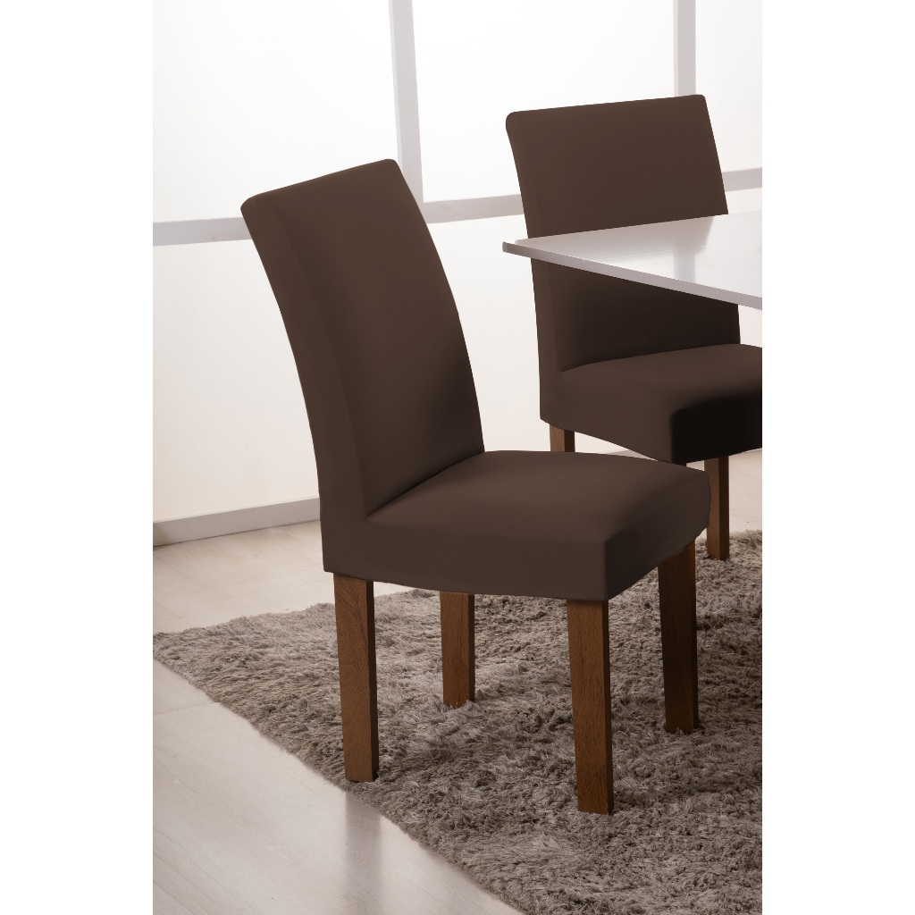 Capa De Cadeira Kit 4 e 6 Lugares Spandex Com Elástico