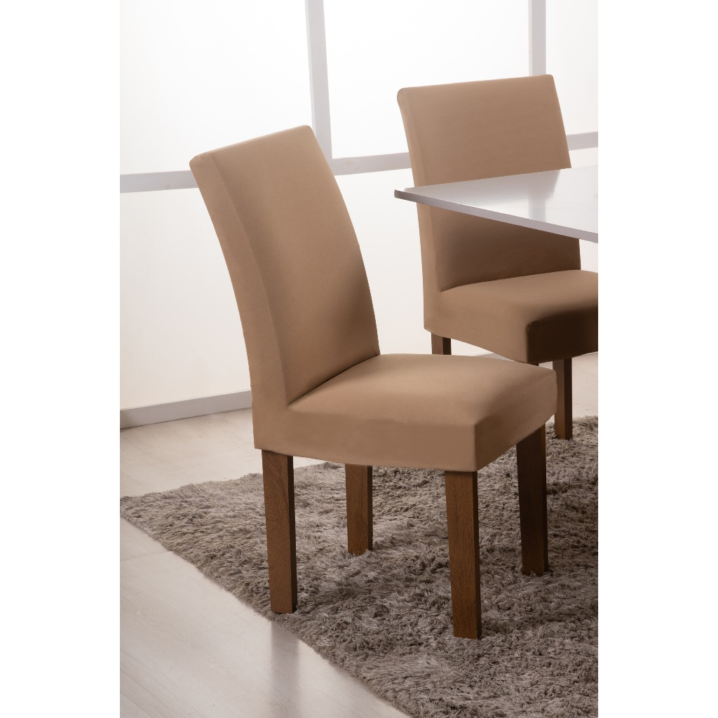 Capa De Cadeira Kit 4 e 6 Lugares Spandex Com Elástico