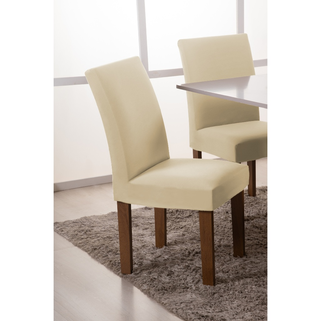 Capa De Cadeira Kit 4 e 6 Lugares Spandex Com Elástico