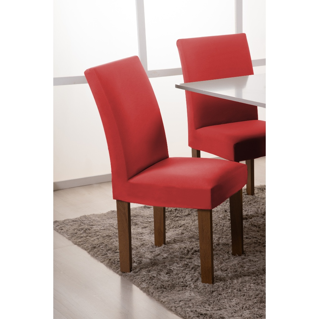 Capa De Cadeira Kit 4 e 6 Lugares Spandex Com Elástico