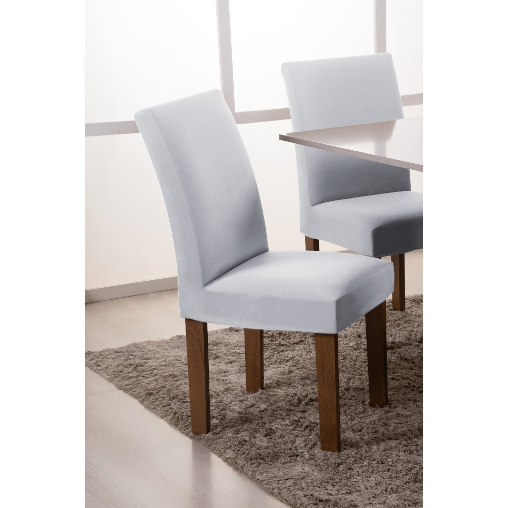 Capa De Cadeira Kit 4 e 6 Lugares Spandex Com Elástico