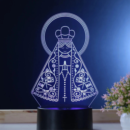 Luminária Nossa Senhora Aparecida 110/220v