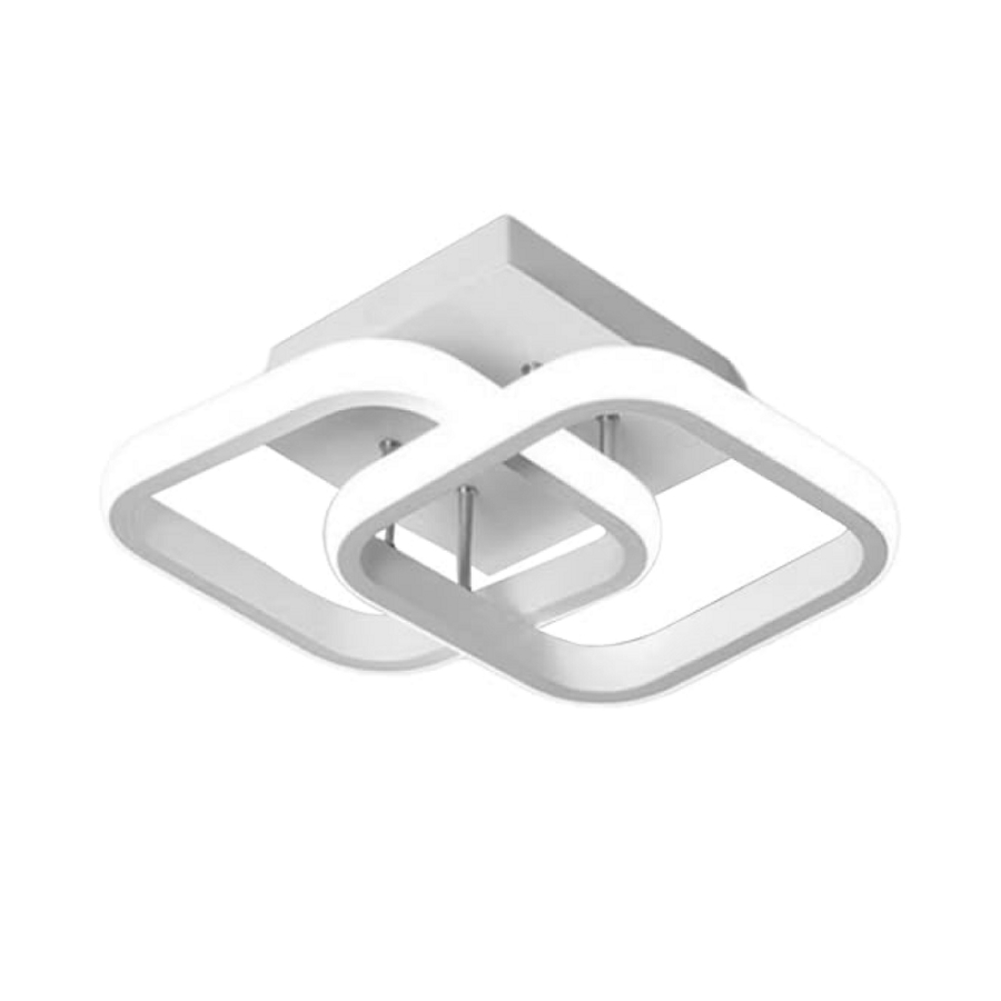 Luminária De Teto Plafon 110V-220V Led Moderna Dourado 3 Cores Em 1