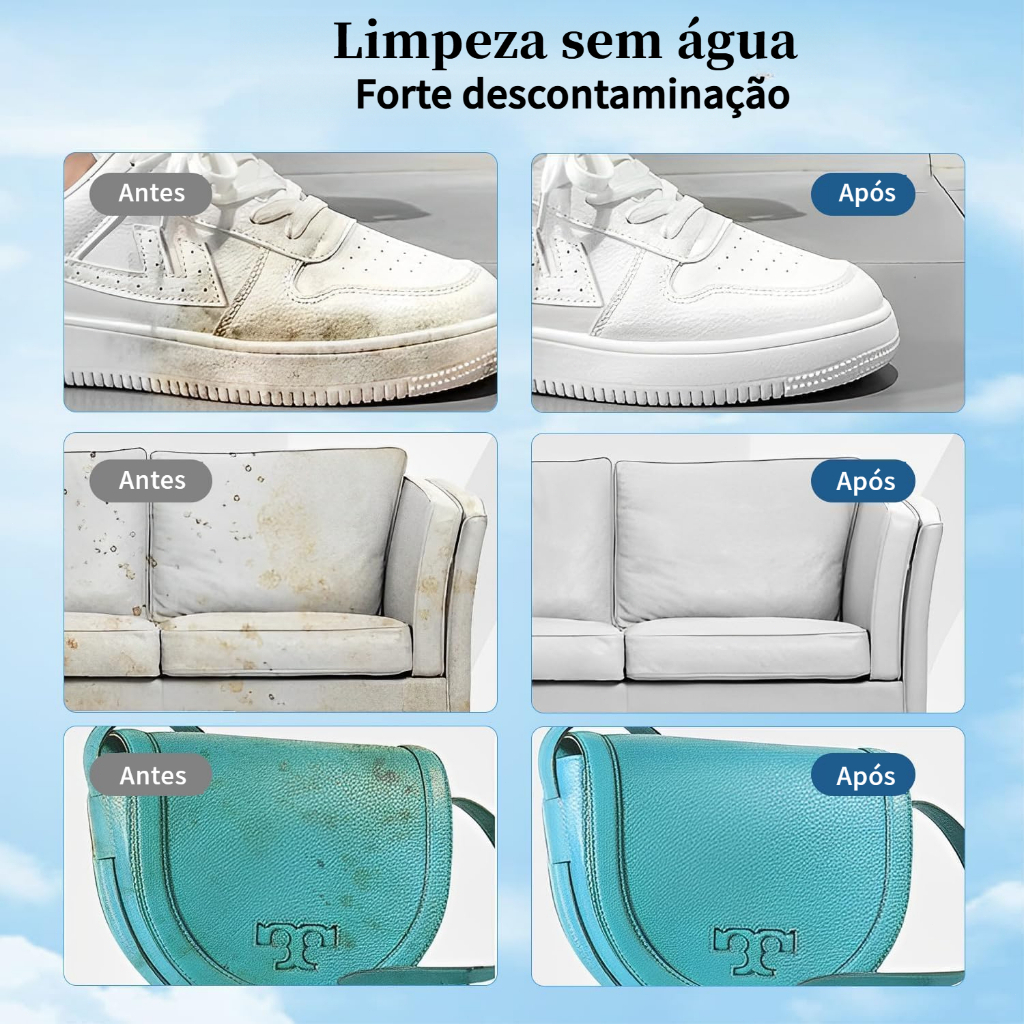 Limpador de Tênis Branco + Esponja Brinde
