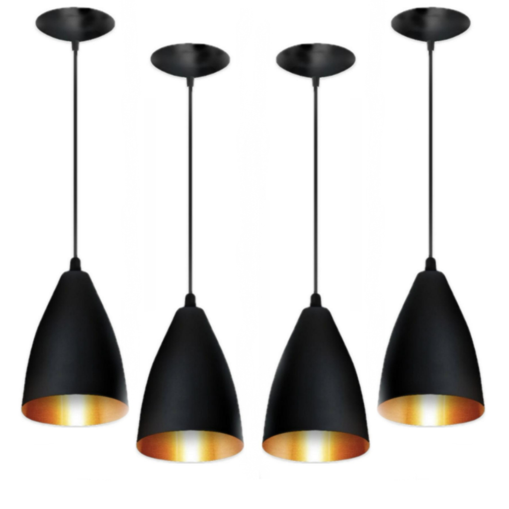 Kit 3 Luminárias Modernas