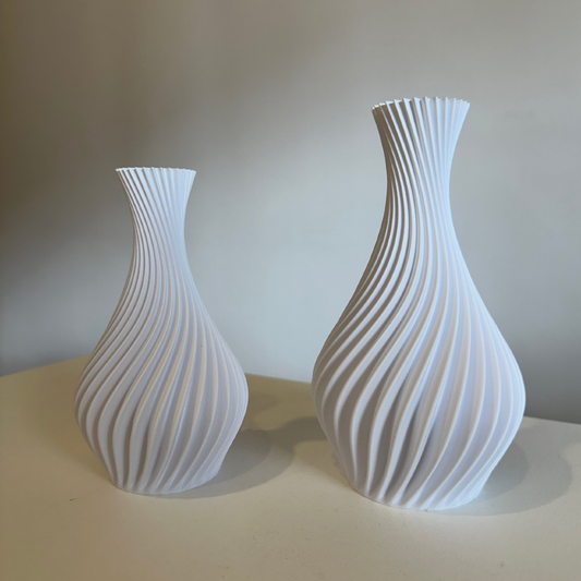 Kit 2 Vasos Decorativos em Espiral