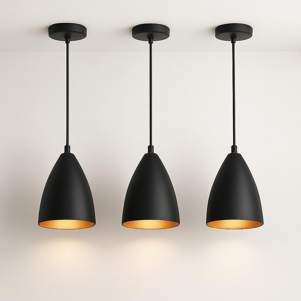 Kit 3 Luminárias Modernas