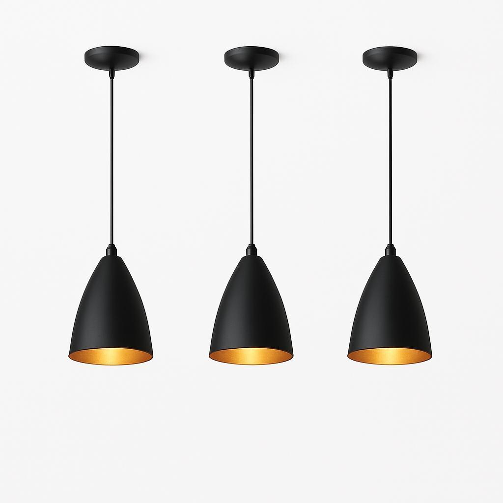 Kit 3 Luminárias Modernas