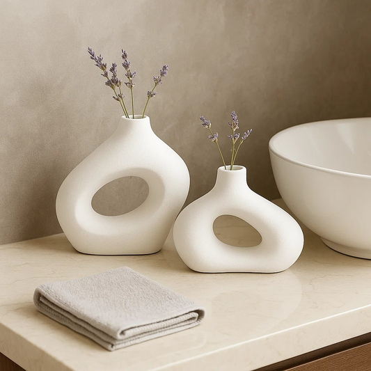 Kit Vaso Minimalista Decorativo Bohochic Rustico Moderno 2pçs