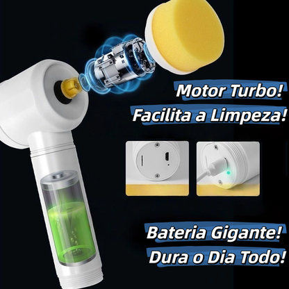 Escova de limpeza elétrica 5 em 1 limpador multiuso sem fio