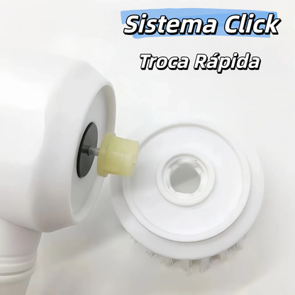 Escova de limpeza elétrica 5 em 1 limpador multiuso sem fio