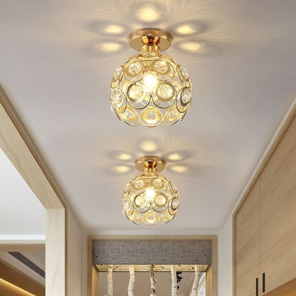 Luminária De Teto Cristal Simplicidade Moderna